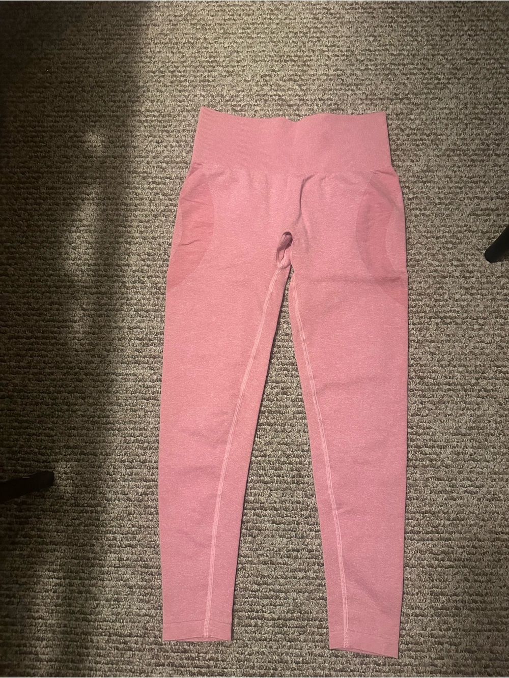Amazon Women's High-Waist Pink Seamless Leggings